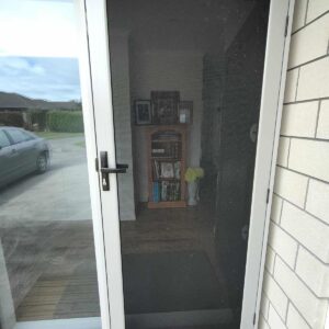 Security insect screen door